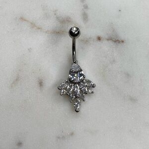 Silver Belly Button Ring